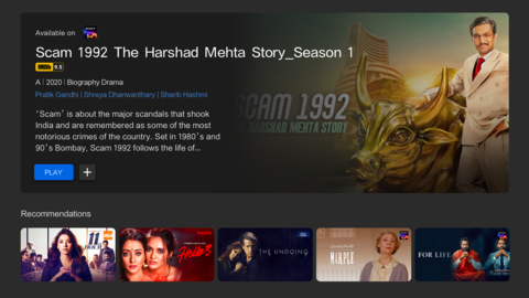 original IMDb, the world’s most popular and authoritative source for information on movies, TV shows and celebrities, today announced a new collaboration with Mi India, India’s #1 smart TV brand, that will integrate IMDb fan ratings and other entertainment data on more than 30 streaming services available on PatchWall 4. PatchWall is a TV user interface for content discovery and streaming and is available exclusively on Mi and Redmi smart TVs. (Photo: Business Wire)