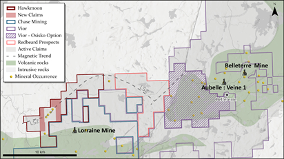 Picture 2: Location of the New Claims in the Belleterre Gold Camp (Photo: Business Wire)