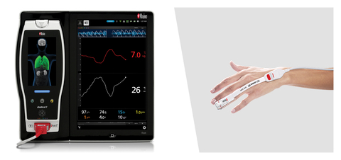 Masimo Root Monitor and rainbow SpHb Sensor (Graphic: Business Wire)