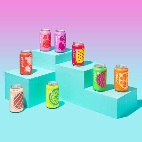 Poppi is available in nine delicious flavors – Watermelon, Strawberry Lemon, Raspberry Rose, Orange, Ginger Lime, Grapefruit, Cola, Root Beer, and DocPop – and is available for $2.49 per 12oz can. Visit www.drinkpoppi.com to learn more. (Photo: Business Wire)