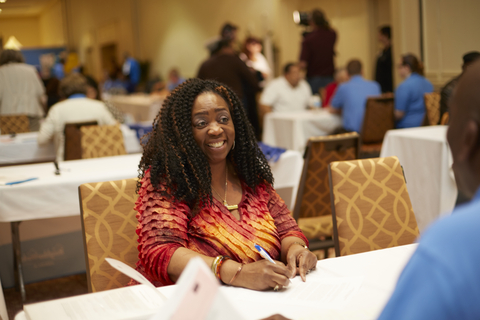 Joyce Bell received home down payment assistance at the Philadelphia NeighborhoodLIFT event in 2016. Today’s expansion of the NeighborhoodLIFT program follows similar initiatives in 2012 and 2016 that created more than 1,000 homeowners in Philadelphia with a combined $16 million provided by Wells Fargo. (Photo: Wells Fargo)