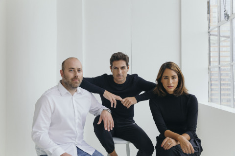 L to R: Massimo Andreasi Bassi, Co-Founder and CTO, Matteo Franceschetti, Co-Founder and CEO, and Alexandra Zatarain Co-Founder and CMO (Photo: Business Wire)