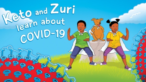 Roche partners with the Kolisi Foundation, One By One Target Covid Campaign and Transnet to launch free COVID-19 children’s book (Graphic: Business Wire)