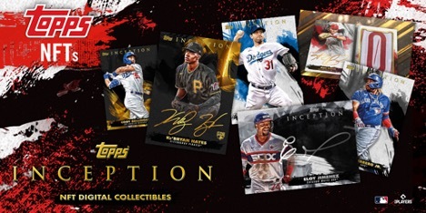The 2021 Topps MLB Inception NFT Collection is now available in conjunction with Major League Baseball and MLB Players, Inc. on ToppsNFTs.com. (Graphic: Business Wire)