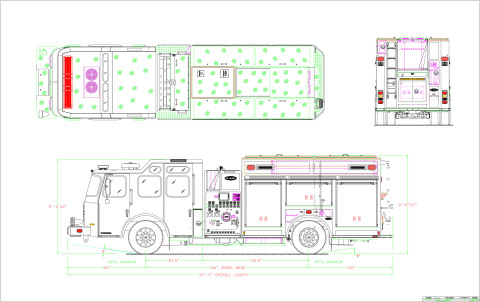 REV Fire Group, part of REV Group Inc., a leading manufacturer of specialty vehicles and related aftermarket parts and services, announces it will introduce the first fully electric North American-style fire apparatus. Developed with technology partner Emergency One Group LTD - maker of the world’s first EV fire truck – this new electric fire truck packs 316 kW of proven automotive-grade batteries to deliver the longest electric pumping duration in the industry. This enables departments to drive and pump on electric only. (Graphic: Business Wire)