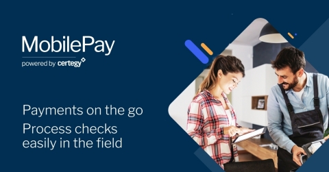 Accept check & ACH payments on the go with Certegy's MobilePay solution. (Graphic: Business Wire)