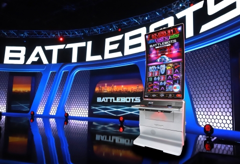 New BattleBots slot machine is previewing to the public during the BattleBots 2021 World Championship and Season 6 filming (Photo: Business Wire)