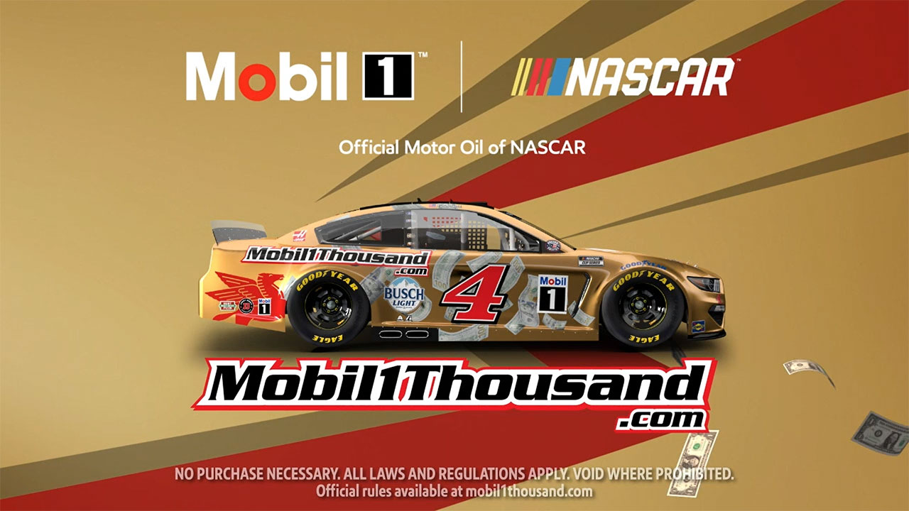 NASCAR Hall of Famer Tony Stewart took to the streets of Charlotte, North Carolina, in a Mobil 1™ branded armored truck to promote the Mobil 1 Thousand sweepstakes.