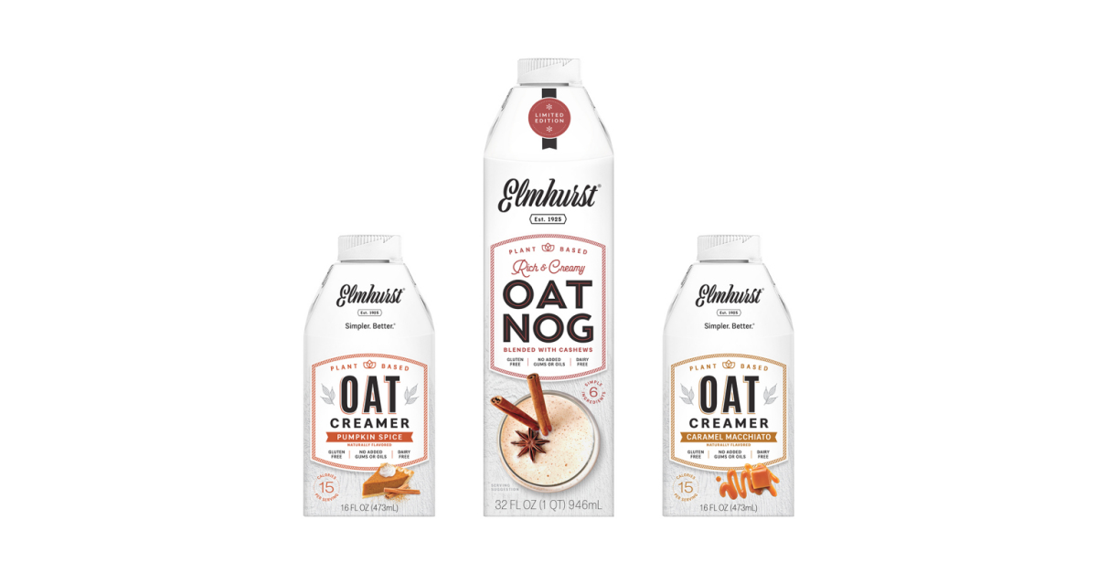 Elmhurst® 1925 Introduces Seasonal OatNog and Pumpkin Spice and Caramel