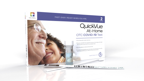 QuickVue® At-Home OTC COVID-19 rapid antigen tests available without a prescription at CVS Pharmacy locations nationwide and online at CVS.com (Photo: Business Wire)
