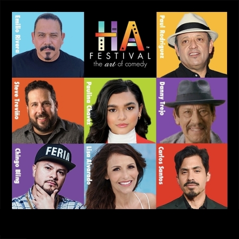 Some of the stars who will be appearing at the biggest Latinx comedy festival in the nation - The HA FESTIVAL - THE ART OF COMEDY - Sept 17-19 in San Antonio, Texas - Photo courtesy of the HA Festival