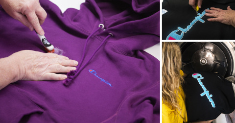 original The new Champion Renewed line currently features the brand's iconic Reverse Weave® sweatshirts renewed by The Renewal Workshop. The collection ranges from $30-$45 (40% off the original MSRP) and is available at www.renewalworkshop.com/pages/champion. (Photo: Business Wire)