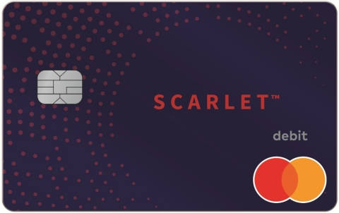 SCARLET™, A NEW BANK ACCOUNT AND DEBIT MASTERCARD® (Photo: Business Wire)
