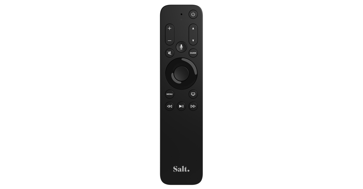 Salt relance sa TV avec une télécommande, qui remplace celle d'Apple!