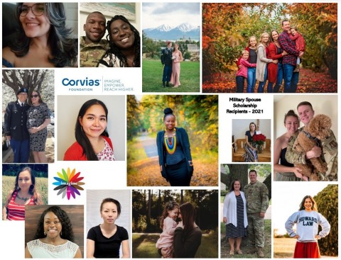 Corvias Foundation announced the 16 recipients of the organization's annual military spouse scholarship. Each recipient will receive a one-time award to be used toward a higher education degree. (Photo: Business Wire)