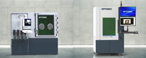 original HC-TBR Metal Printer and the Aerosol Jet HD2 3D Electronics Printer. (Photo: Business Wire)