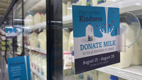 SpartanNash, Store Guests Team Up to Raise $350,000 During Companywide Milk Drive (Photo: Business Wire)