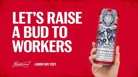 Labor Day Limited Edition Budweiser Cans (Graphic: Business Wire)