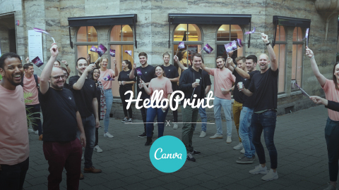 Helloprint launches industry-changing European partnership with Canva, the world’s leading visual communications platform. (Photo: Business Wire)