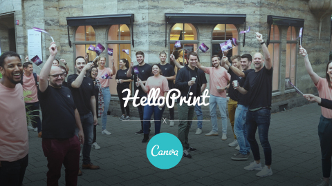 original Helloprint launches industry-changing European partnership with Canva, the world’s leading visual communications platform. (Photo: Business Wire)