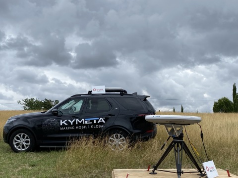 Kymeta and OneWeb performed a series of LEO satellite acquisition, tracking and throughput measurements in Toulouse, France. (Photo: Business Wire)