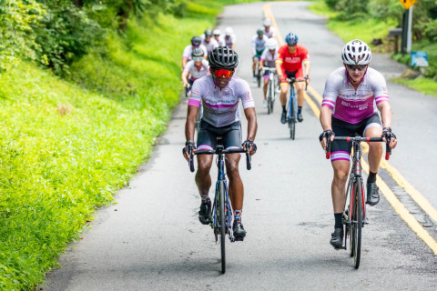 After months of training, Bristol Myers Squibb riders are starting out on the Coast 2 Coast 4 Cancer ride (Photo: Bristol Myers Squibb)