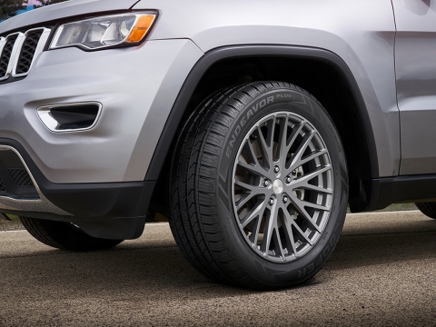 The new Cooper Endeavor Plus for SUVs and pickup trucks offer a mix of wet performance, strong handling, and a long tread life for peace of mind in a variety of on-road conditions.” (Photo: Business Wire)