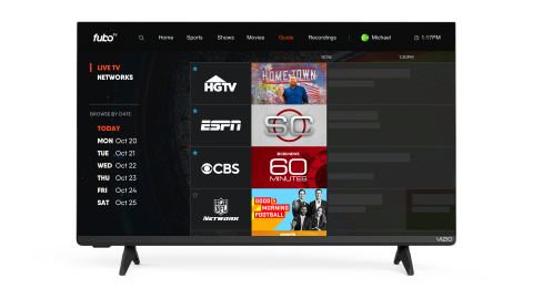 fuboTV Brings Live and On-Demand Sports, News and Entertainment to VIZIO SmartCast® (Photo: Business Wire)