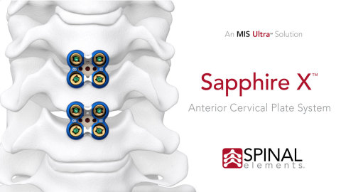 Sapphire X Anterior Cervical Plate System (Graphic: Business Wire)