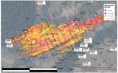 Figure 2. Plan view showing location of unreported drilling at Ikkari (Photo: Business Wire)