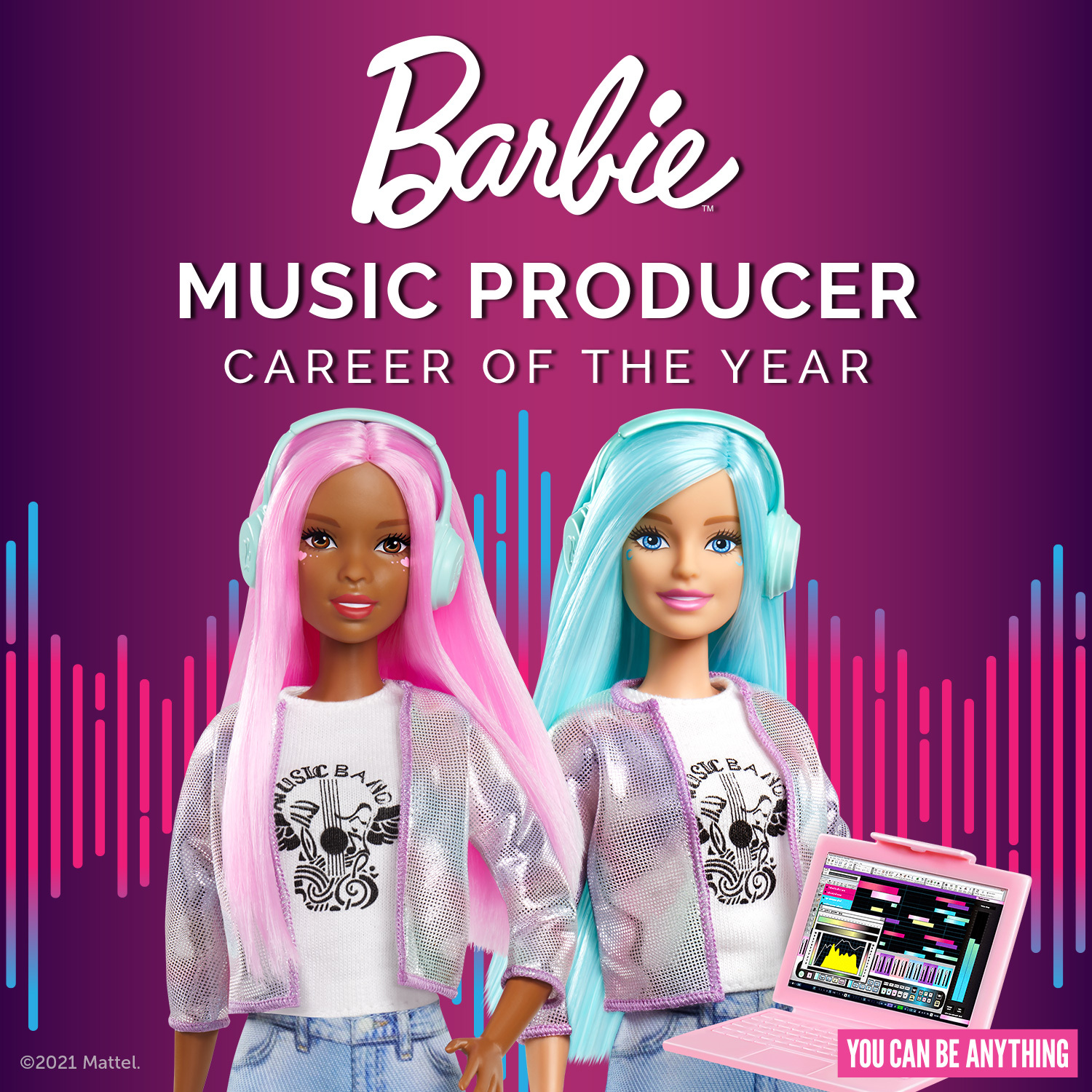 8 SURPRISES INSIDE  You can be anything  Brand New BARBIE Girl Power 
