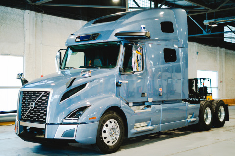 The first look at the autonomous Volvo VNL – powered by the Aurora driver. (Photo: Aurora)