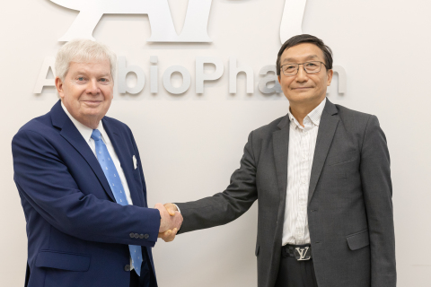 Michael Collins, Founder and CEO of CEM Corporation and Chris Bai, Co-Founder and CEO of AmbioPharm (Photo: Business Wire)