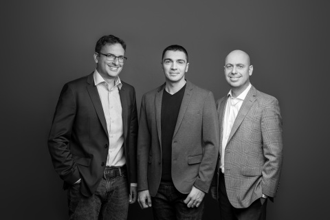 Peach founders, from left to right, Eran Sandler, Eddie Oistacher and Gur Brosh (Photo: Business Wire)