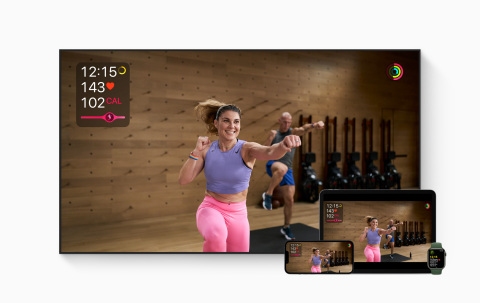 Apple Fitness+ welcomes people at every fitness level to train their bodies and minds, anytime, anywhere. (Graphic: Business Wire)