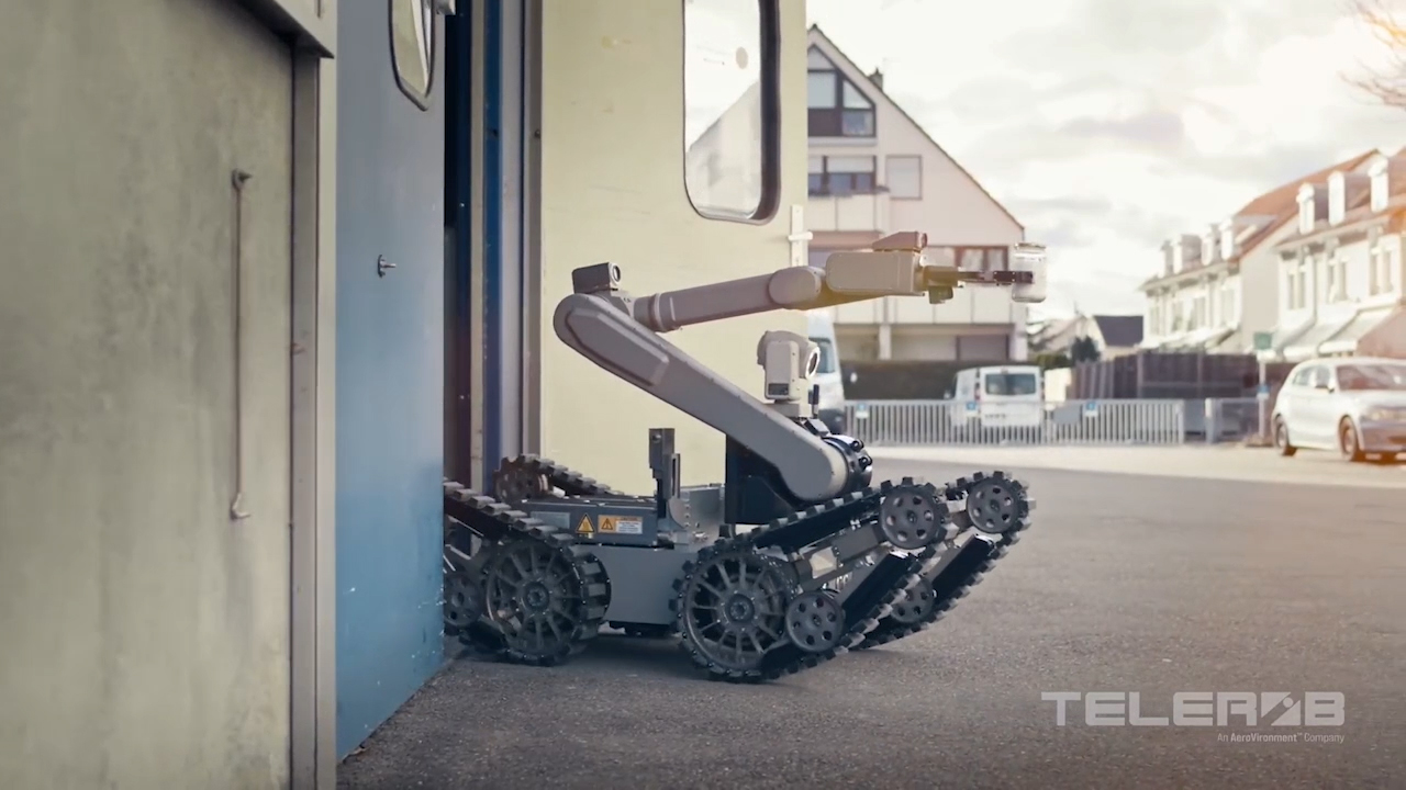 Telerob’s ruggedized UGVs feature all-terrain capabilities and offer specialized, precision manipulators, autonomous functionality and intuitive operation to deliver a high degree of mission flexibility.