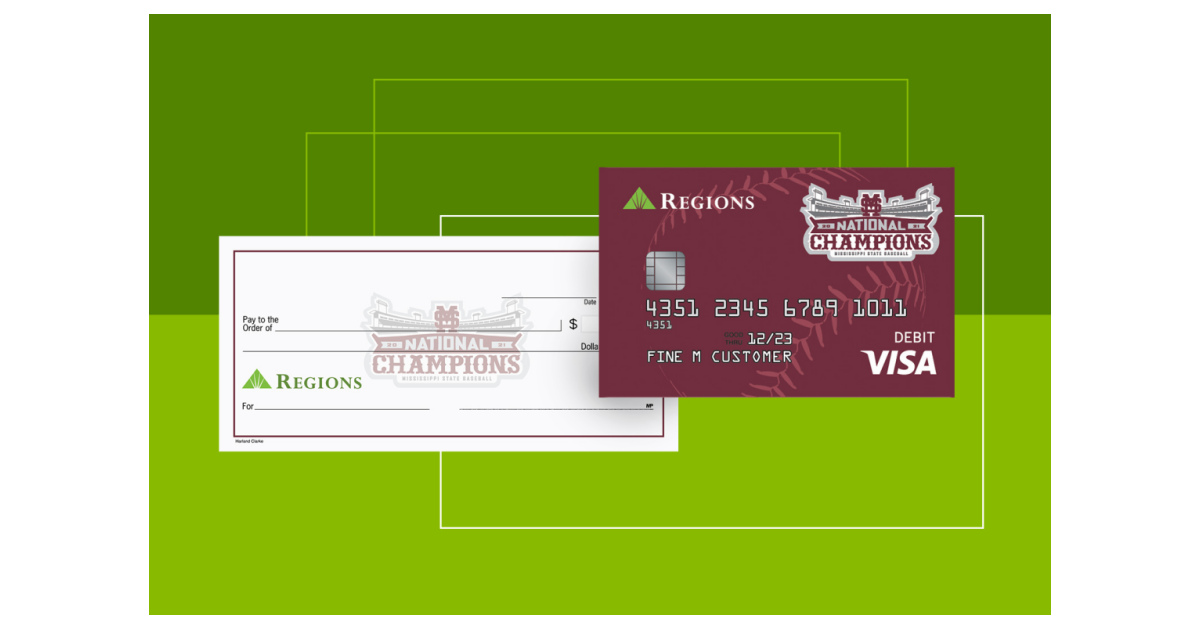 Keep the Celebration Going Regions Bank Launches Mississippi State Baseball Championship Debit