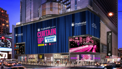 Prudential is the title sponsor of Curtain Up!, a three-day outdoor celebration of the return and revitalization of Broadway theater. (Photo: Business Wire)