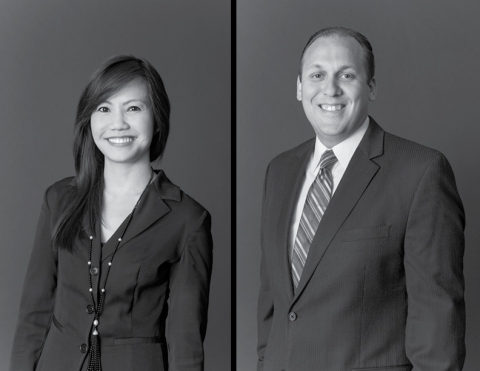 Duval & Stachenfeld LLP real estate practice group Co-Chairs Kim Le (left) and Christopher Gorman (right). (Photo: Business Wire)