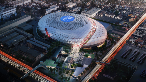 Intuit Dome, Home of the LA Clippers: Exterior Rendering (Photo: Business Wire)