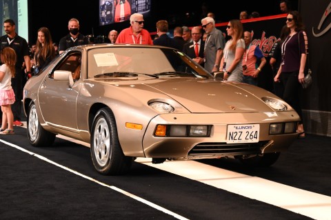 A stellar group of vehicles crossed the Barrett-Jackson auction block led by a 1979 Porsche 928 (Lot#749) driven by Tom Cruise in the film “Risky Business” that sold for $1.98 million (Photo: Business Wire)