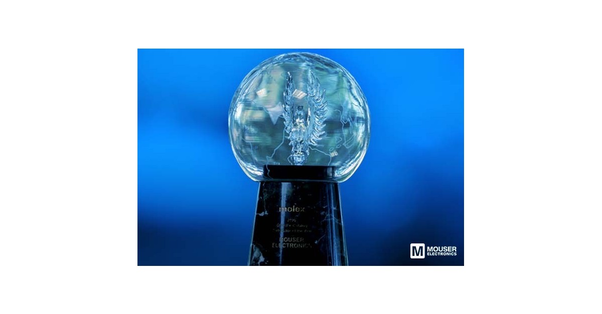 Mouser Electronics Named Molex Global eCatalog Distributor of the Year