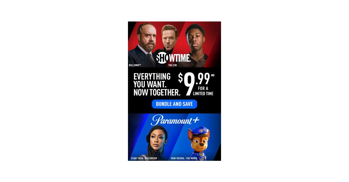 Paramount Plus with Showtime Bundle Launches 