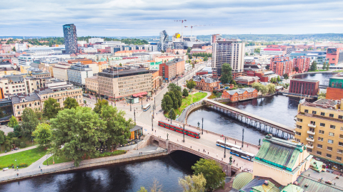 The City of Tampere has made a major sustainability act by including free Tampere Regional Transport tickets in the game tickets. Photo: Laura Vanzo (Photo: Business Wire)