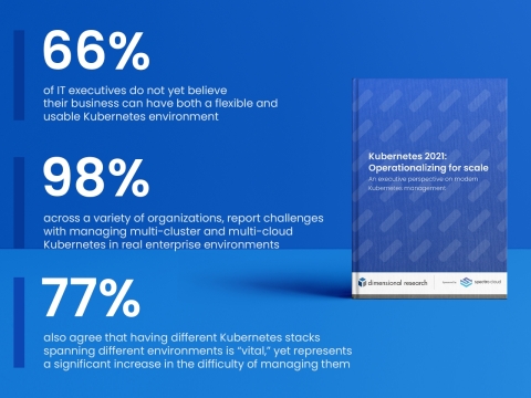 Findings from the inaugural independent 2021 Annual Kubernetes Adoption Report highlight the need for continued innovation in the way Kubernetes is used and managed in real production environments in order to further bridge the gap between IT and Dev / DevOps teams (Graphic: Business Wire)