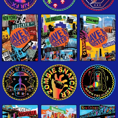 Dave & Buster's NFT Digital Collectible Coins & Cards (Graphic: Business Wire)