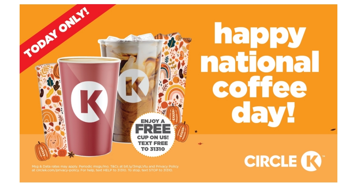 Circle K Celebrates National Coffee Day with Free Sustainably