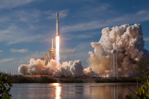 Astranis's first commercial satellite will launch as a secondary payload on a SpaceX Falcon Heavy rocket. (Photo: Business Wire)