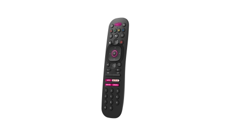 original Universal Electronics Inc. (UEI) has begun providing voice-enabled remote controls to Astro, Malaysia’s leading content and consumer company, for its latest generation Ultra set-top box. The voice-enabled remote control is powered by UEI’s chip technology with Bluetooth Low Energy and Infrared control capability. The remote offers automated setup and universal control of the Ultra set-top box and connected television through UEI’s QuickSet® platform which helps facilitate self-installation. This durable and powerful remote complements Ultra’s vibrant, modern set-top box design with shortcut keys providing quick access to apps, movies and sports. (Photo: Business Wire)