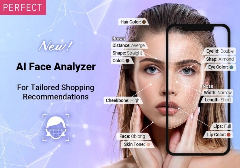 Perfect Corp. debuts new AI Face Analyzer technology for a tailored consumer shopping experience (Photo: Business Wire)